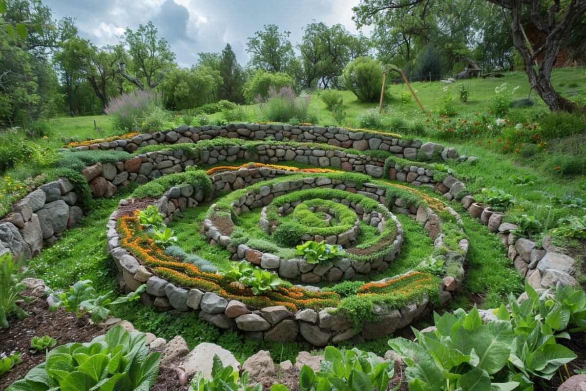 Cultiver en spirale : l'art et la science des jardins en spirale
